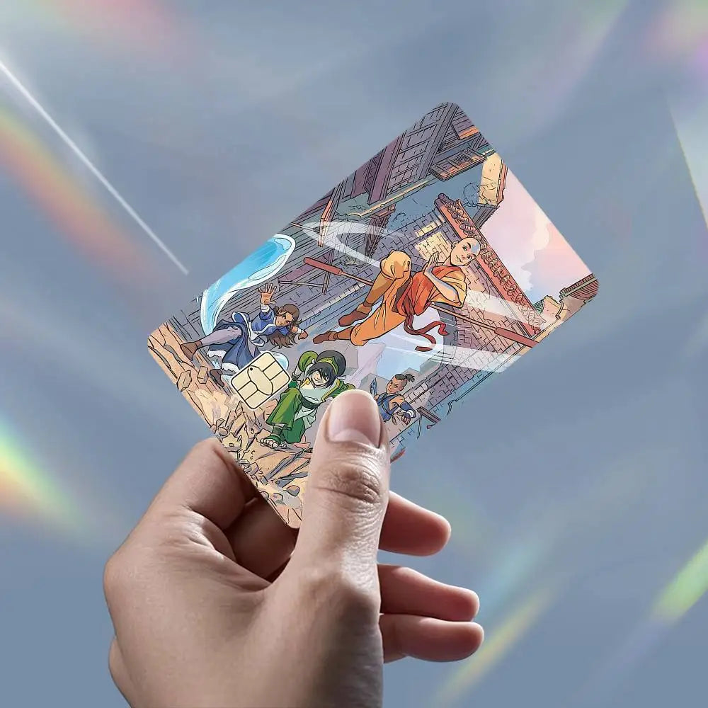Avatar The Last A-Airbender HD Waterproof Card Skins Protective Stickers for Credit Bank Game Cards