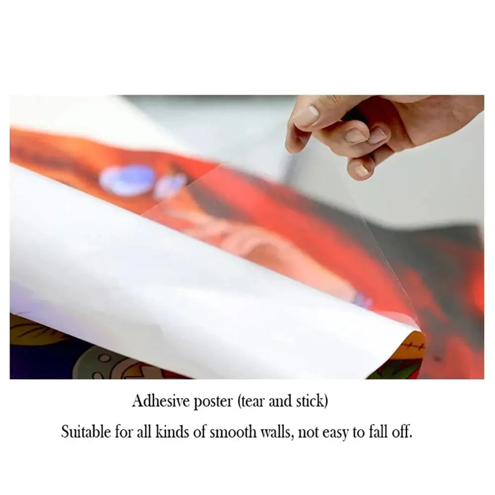 C-Cowboy B-Bebop Anime Poster HD PVC Self Adhesive Wall Art - Waterproof Reusable For Home Office Cafe