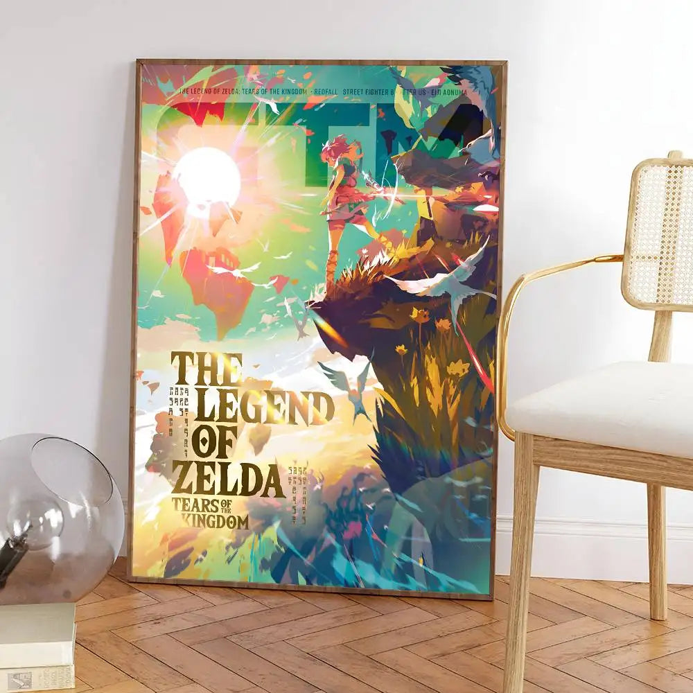 T-The Legend Of Zelda Video Game Minimalist Printed Poster For Home Decor, Living Room, Bedroom, Study, Decorative Painting HD
