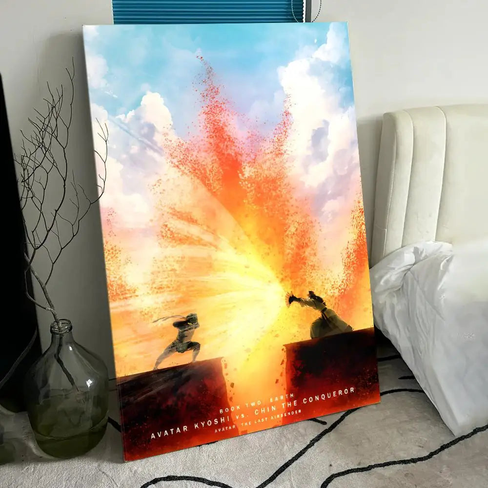A-A-Avatar The Last Airbender Poster HD Anime Hot Theme Singer/OST/Movie-Waterproof Self-Stick Home Decor