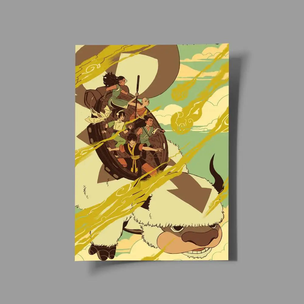 1pc Avatar The Last Airbender Poster Print For Bedroom Living Room Home Decor Painting Wall Art HD Picture Mural