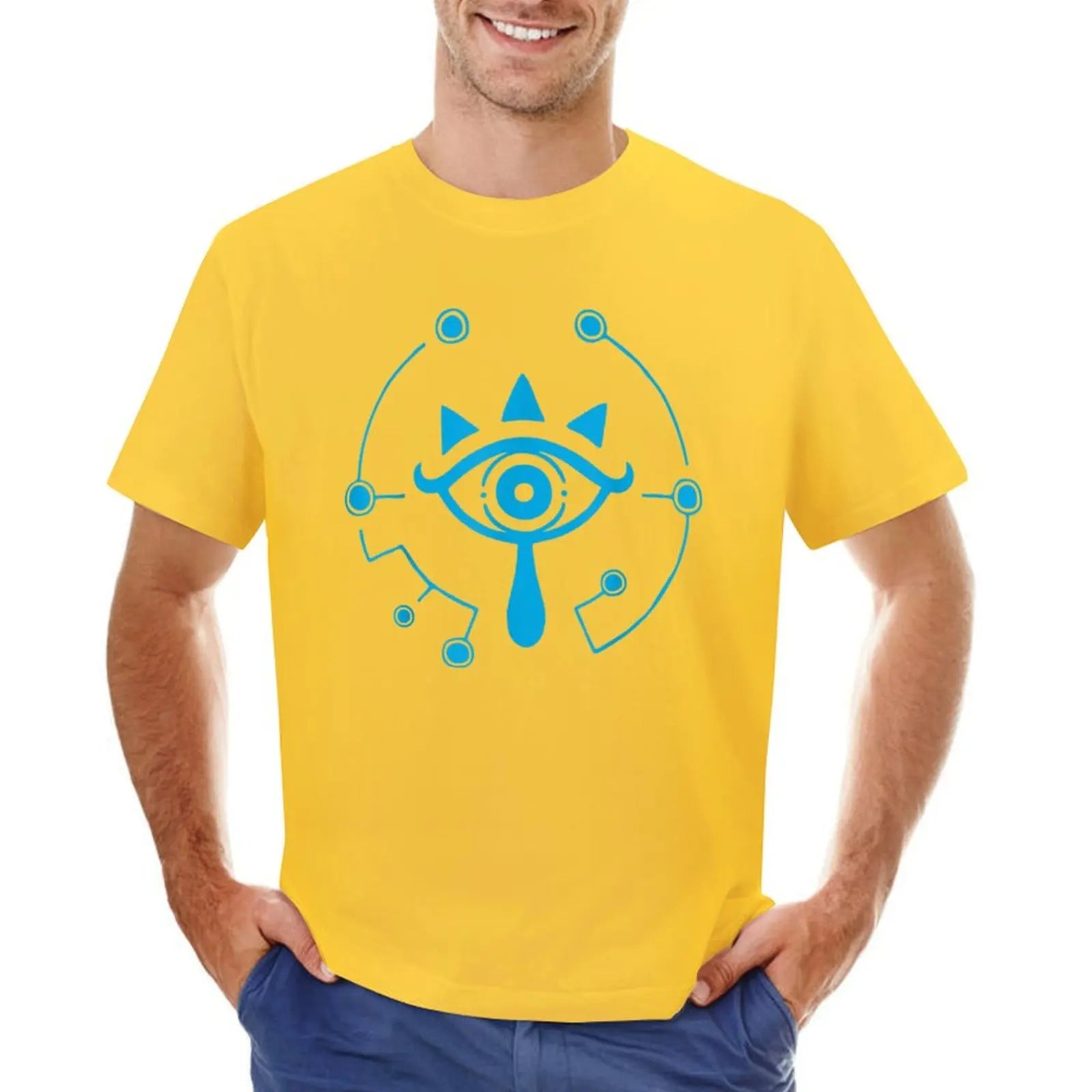 Zelda breath of the wild sheikah eye logo T-Shirt designer shirts for a boy black t-shirts for men