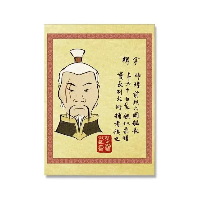 Classic Avatar The Last Airbender Poster Canvas Painting Posters and Prints Wall Art Picture For Living Room Decoration