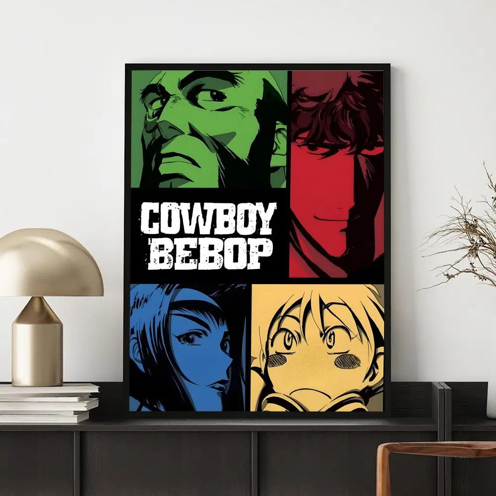 Anime C-Cowboy BebopS Poster HD Versatile Waterproof Wall Decor Self Adhesive Perfect for Any Room & Ideal Gift