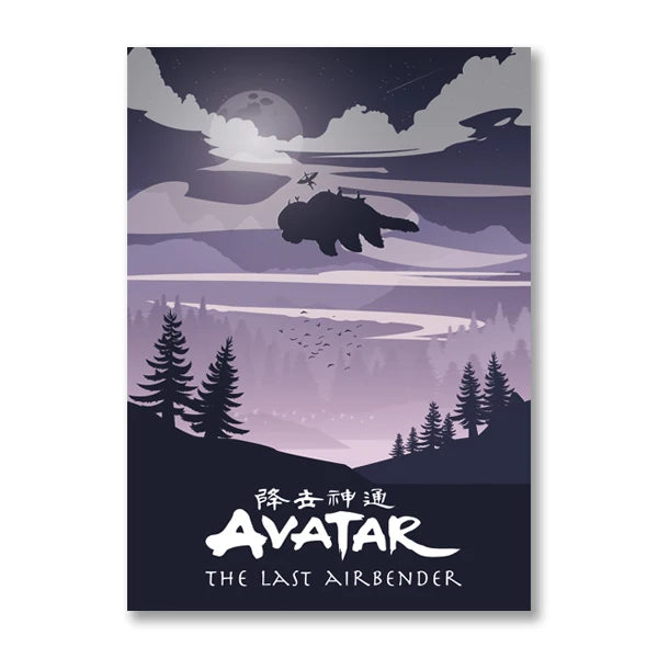 Avatar The Last Airbender Poster Avatar Wall Art Canvas Painting Minimalist Art Poster Wall Picture Living Room Bedroom Decor