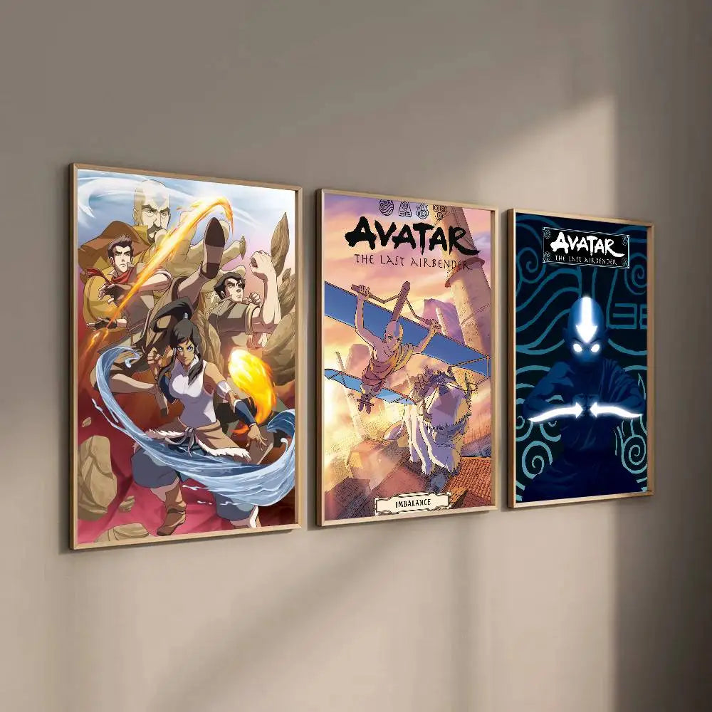 1pc Avatar The Last Airbender Poster Print For Bedroom Living Room Home Decor Painting Wall Art HD Picture Mural