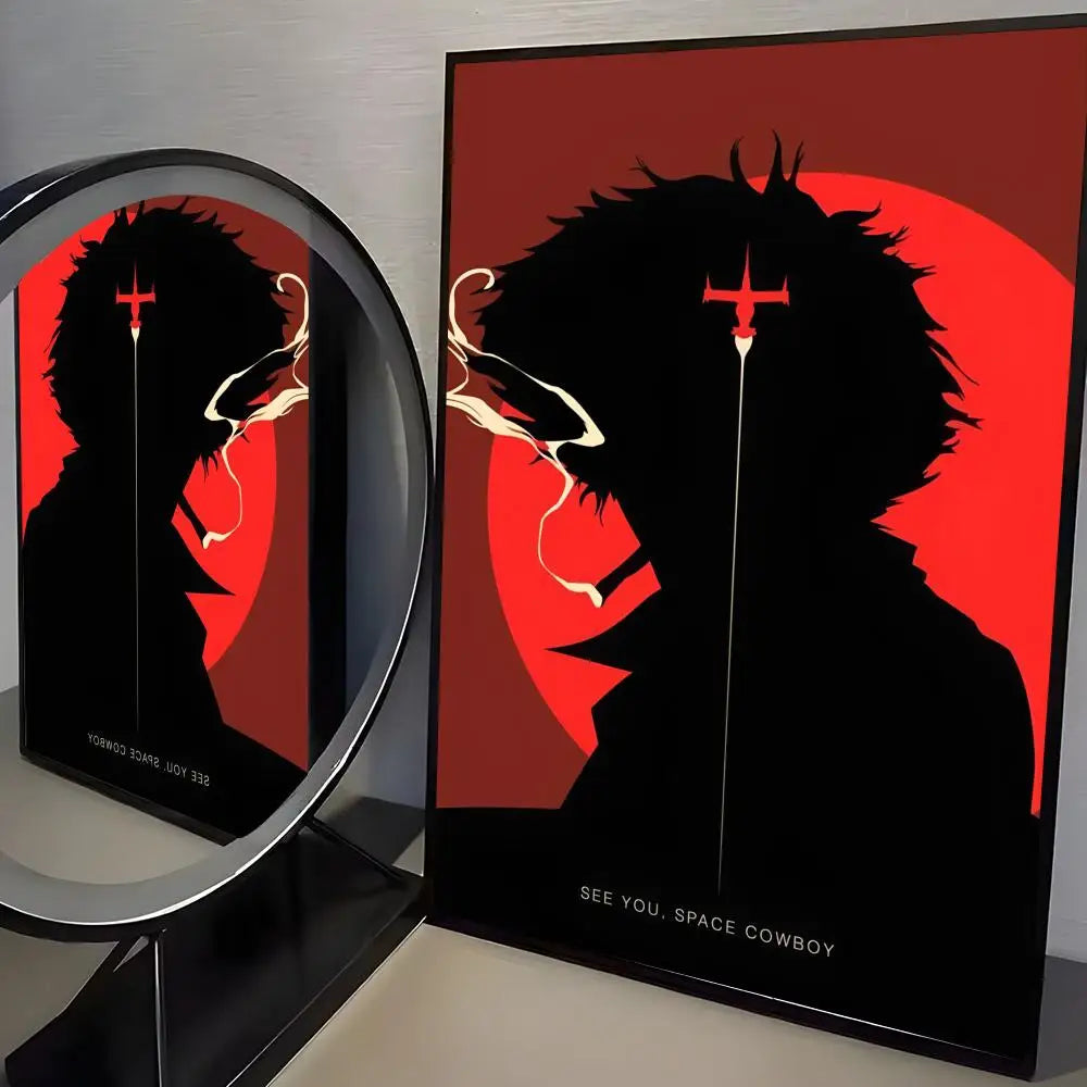Jazz Classic Cowboy Bebop Poster HD art sticky wall waterproof home living room bedroom bar aesthetic decoration