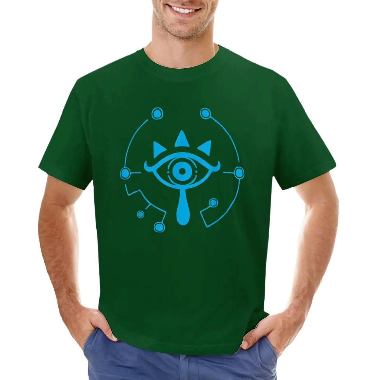 Zelda breath of the wild sheikah eye logo T-Shirt designer shirts for a boy black t-shirts for men
