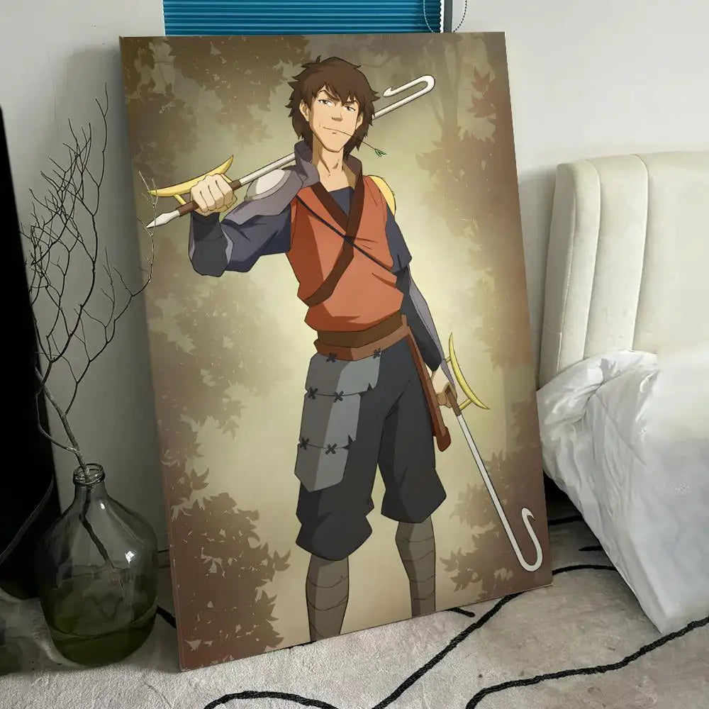 A-A-Avatar The Last Airbender Poster HD Anime Hot Theme Singer/OST/Movie-Waterproof Self-Stick Home Decor