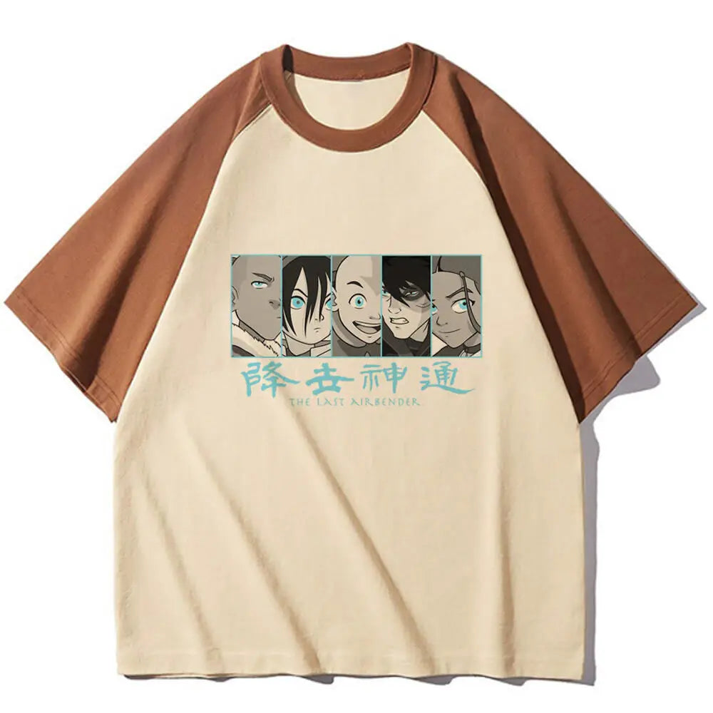 Avatar the Last Airbender teen harajuku  korean clothes anime Pop Culture 2000s women t-shirt Retro hip hop Graphic 2000s
