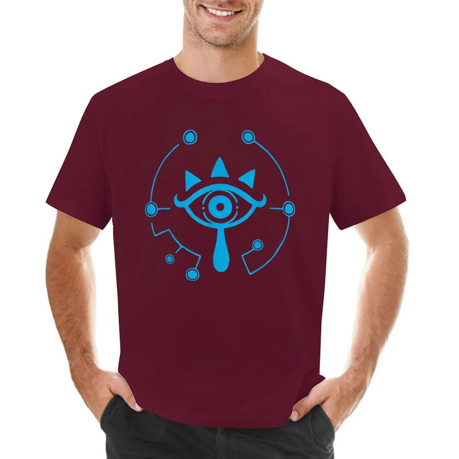 Zelda breath of the wild sheikah eye logo T-Shirt designer shirts for a boy black t-shirts for men