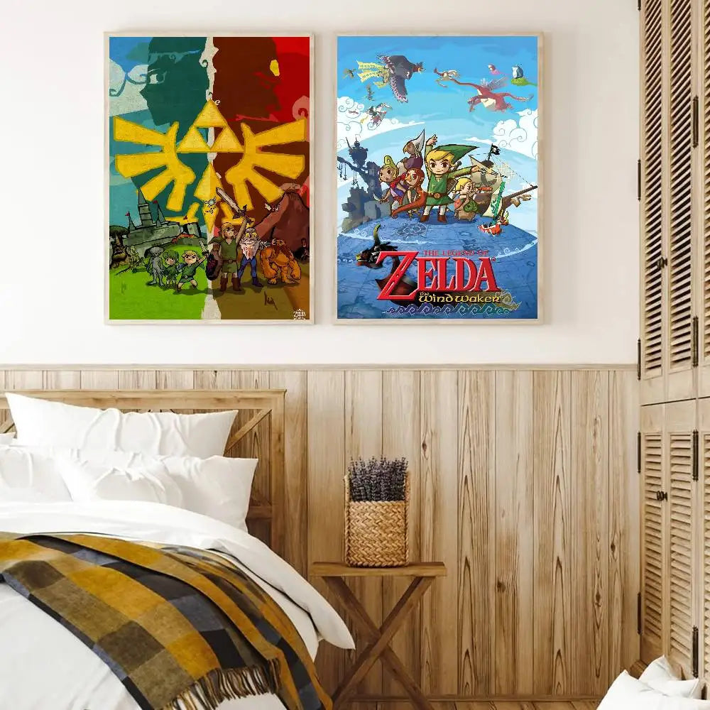 T-The Legend Of Zelda Video Game Minimalist Printed Poster For Home Decor, Living Room, Bedroom, Study, Decorative Painting HD