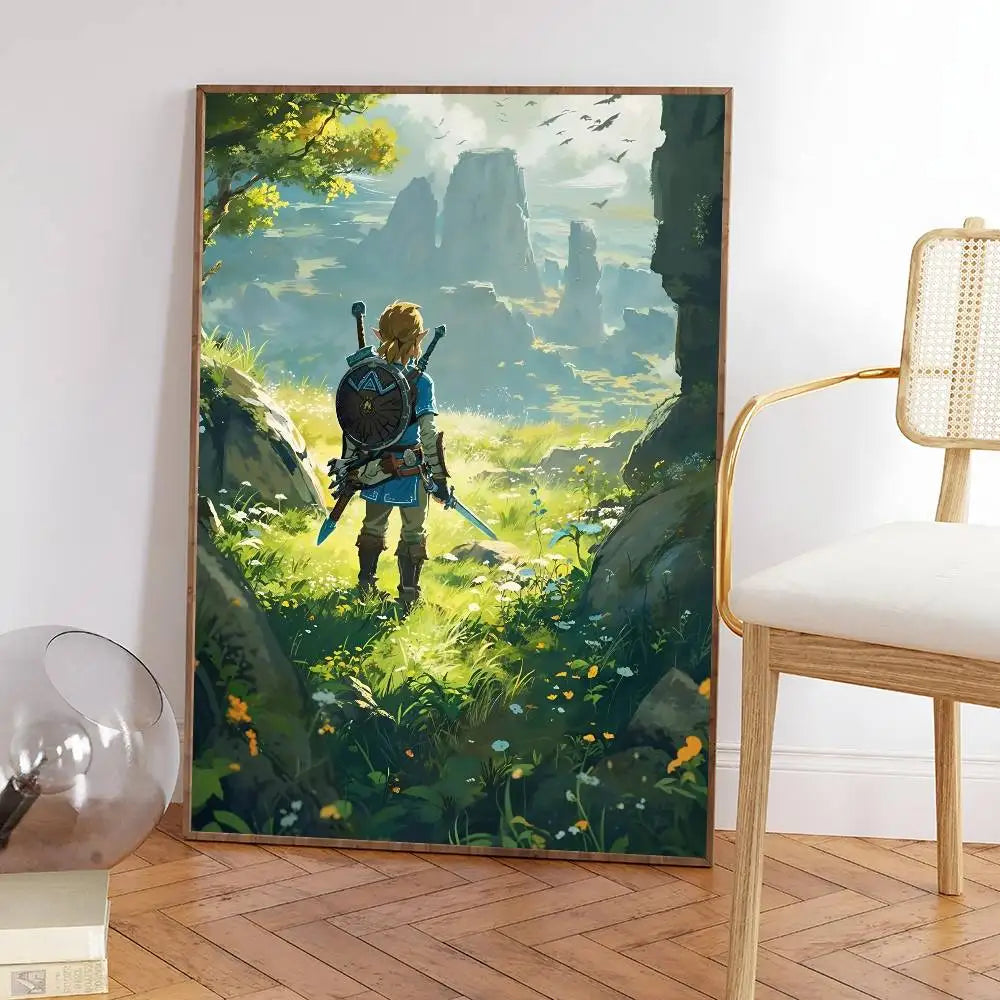 T-The Legend Of Zelda Video Game Minimalist Printed Poster For Home Decor, Living Room, Bedroom, Study, Decorative Painting HD