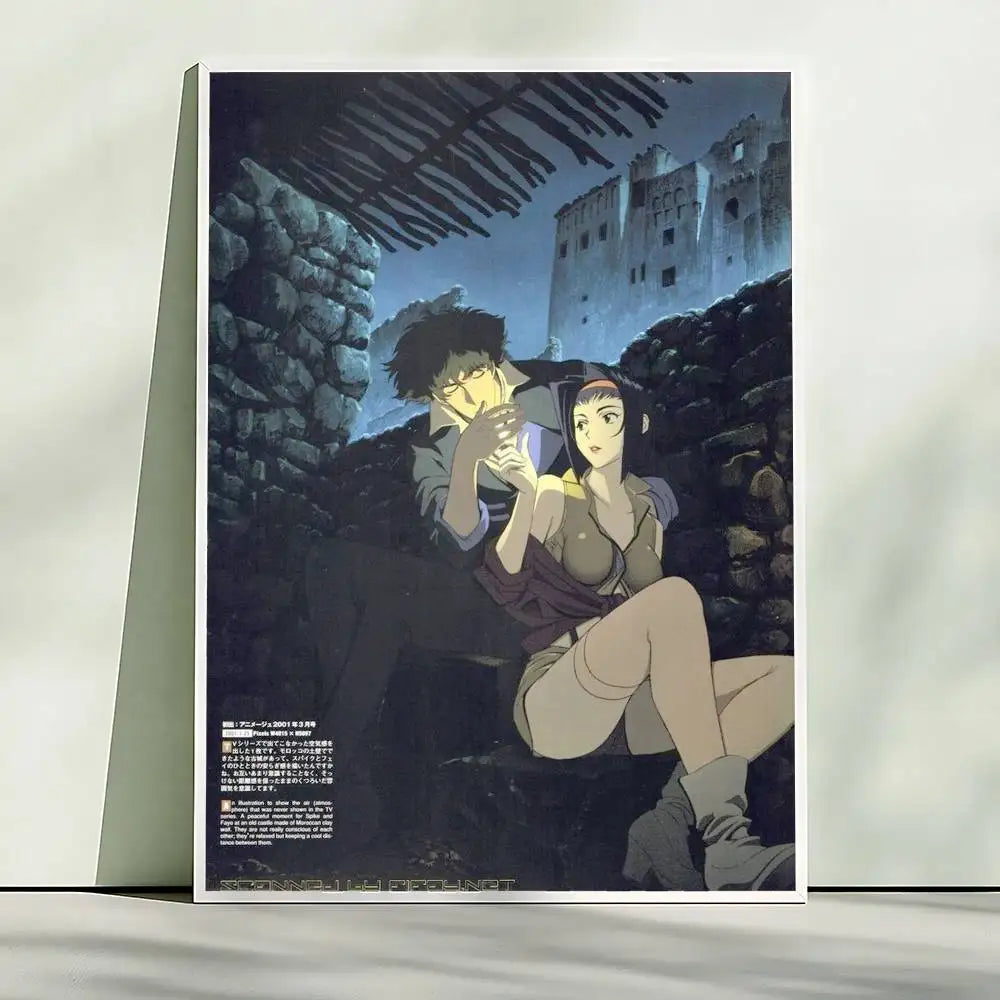 Hot Japan Anime Cowboy Bebop Poster HD Quality Wall Art Retro Posters For Home Room Wall Decor Kawaii Room Decor