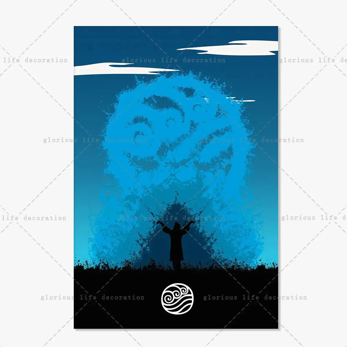 Avatar The Last Airbender Poster Retro Cartoon Anime Canvas Painting Wall Picture Art Wanted Prints Living Room Home Decor