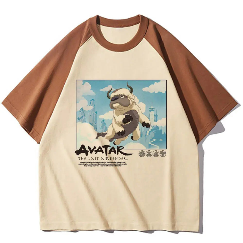 Avatar the Last Airbender teen harajuku  korean clothes anime Pop Culture 2000s women t-shirt Retro hip hop Graphic 2000s