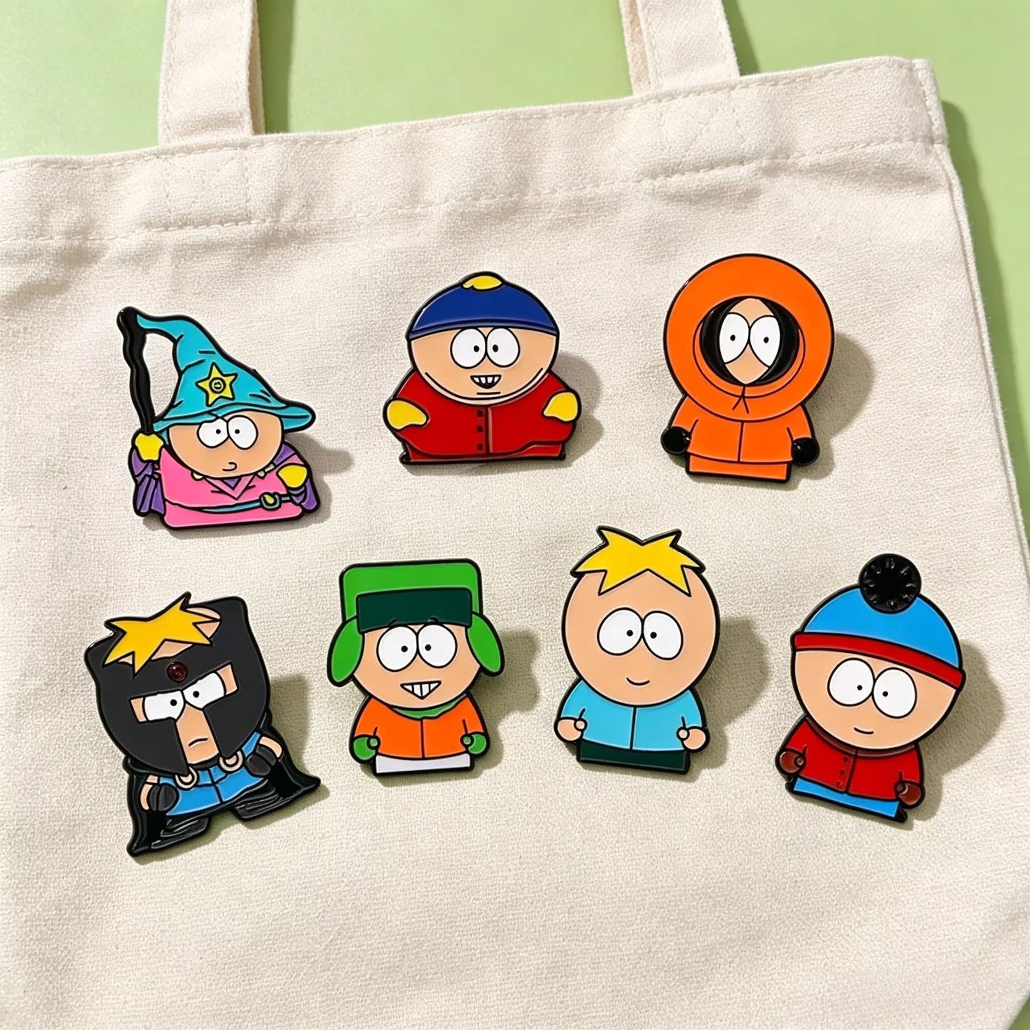 South Park Pins Cartoon Custom Cute Metal Brooches Lapel Badges Jewelry Gift for Friends Cartoon Animated Character Enamel Pins