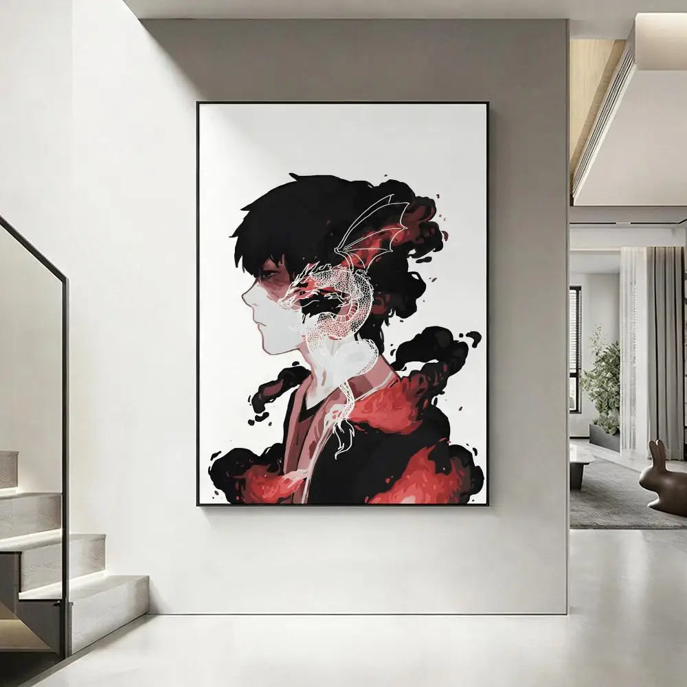 Cartoon A-Avatar Last A-Airbender Poster HD art, waterproof, sticky wall, home decoration (living room, bedroom, bar), aesthetic