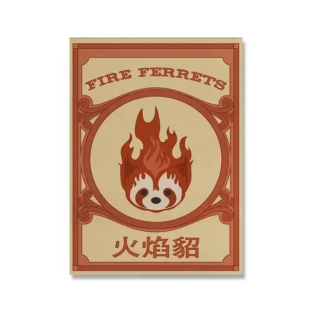Classic Avatar The Last Airbender Poster Canvas Painting Posters and Prints Wall Art Picture For Living Room Decoration