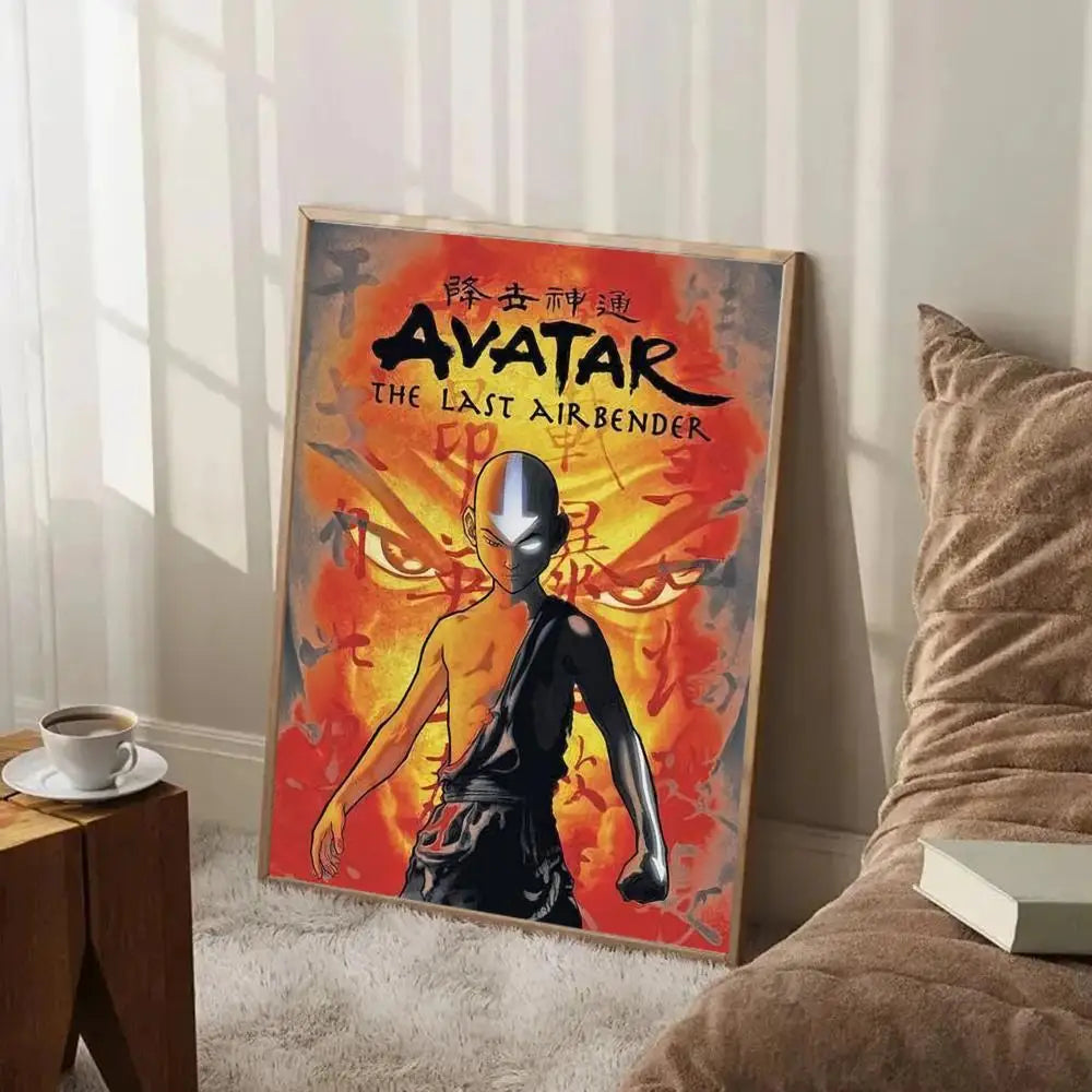 Avatar The Last Airbender Poster Painting Wall Art Mural for Living Room Home Decor and Gifts