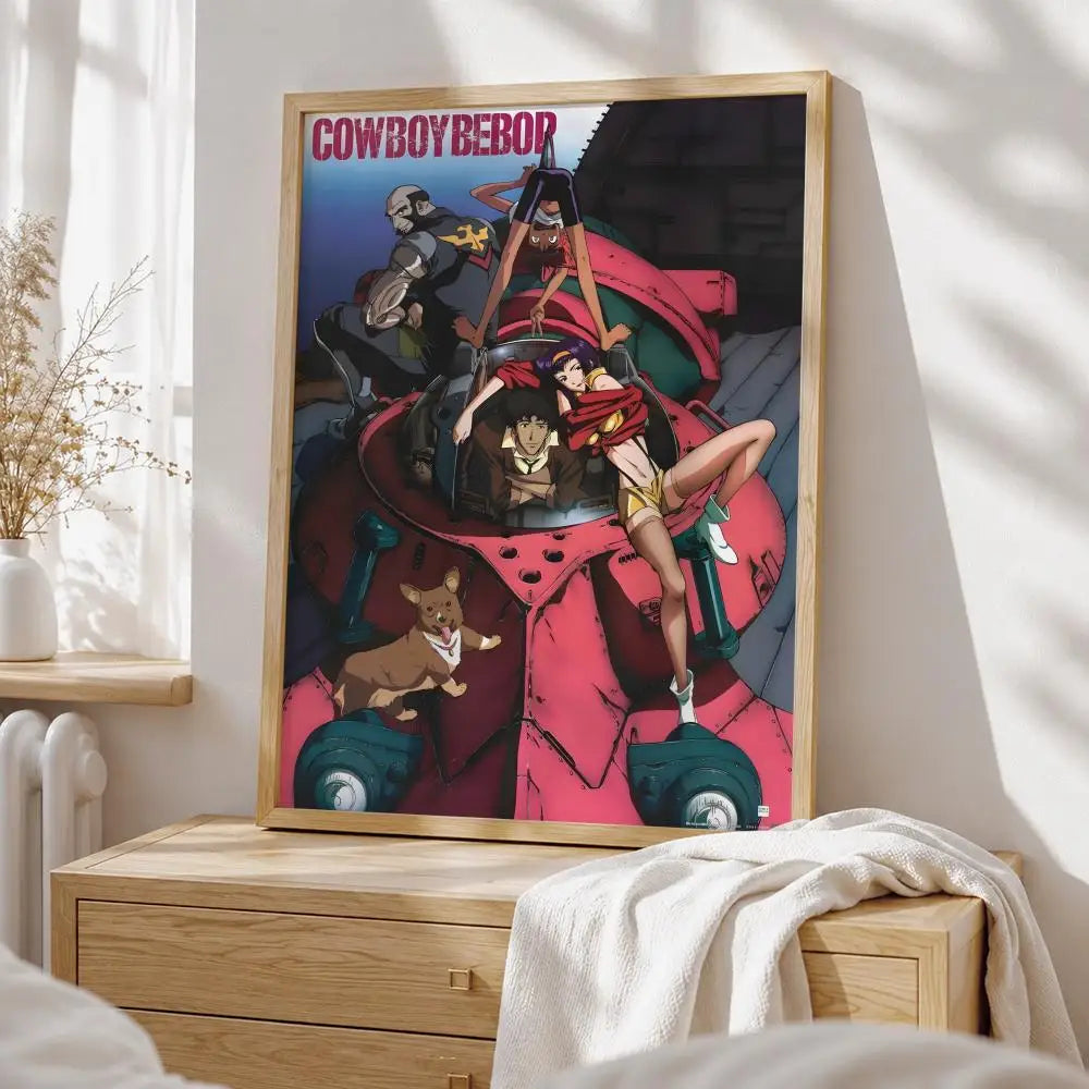 Anime Cowboy Bebop Poster HD art sticky wall waterproof home living room bedroom bar aesthetic decoration