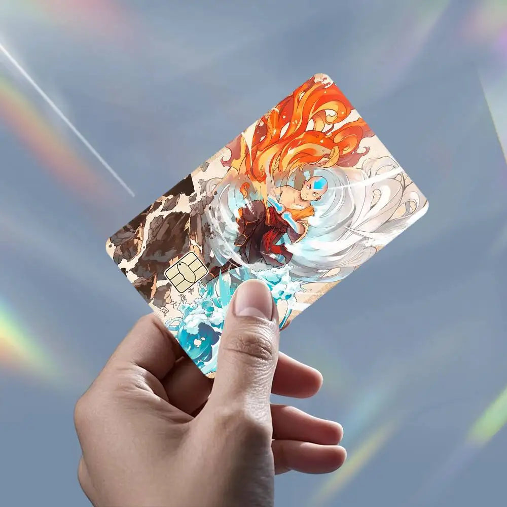 Avatar The Last A-Airbender HD Waterproof Card Skins Protective Stickers for Credit Bank Game Cards