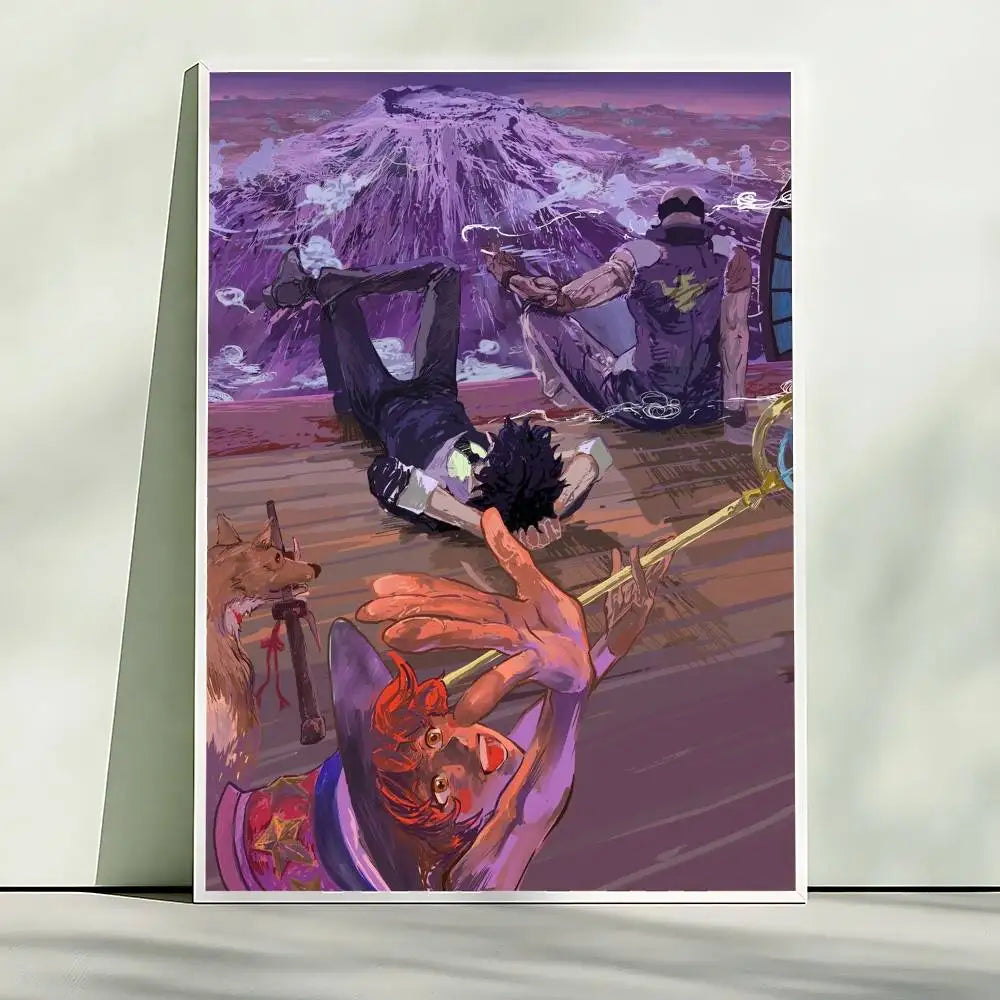 Hot Japan Anime Cowboy Bebop Poster HD Quality Wall Art Retro Posters For Home Room Wall Decor Kawaii Room Decor