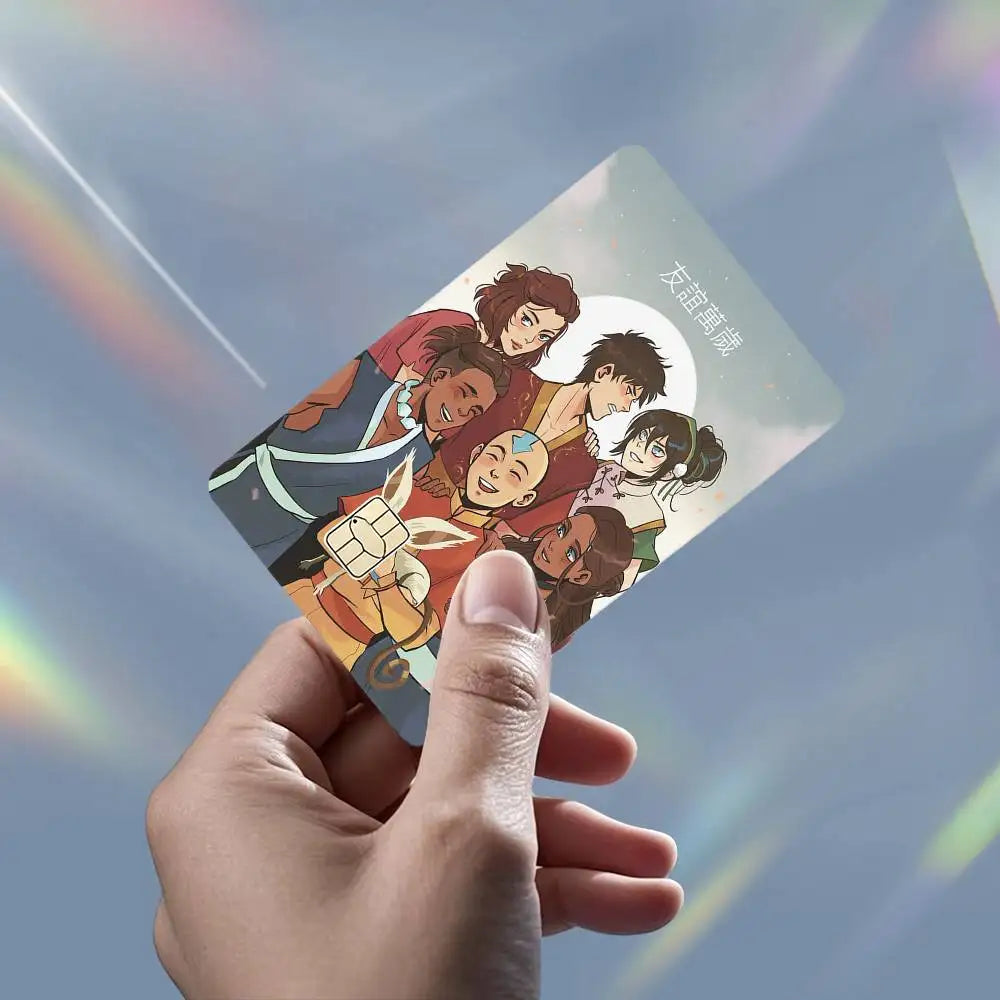 Avatar The Last A-Airbender HD Waterproof Card Skins Protective Stickers for Credit Bank Game Cards