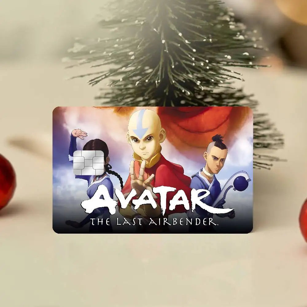 Avatar The Last Airbender Anmie Sticker Film Skin Cover for Credit Card Debit Bank Card Front