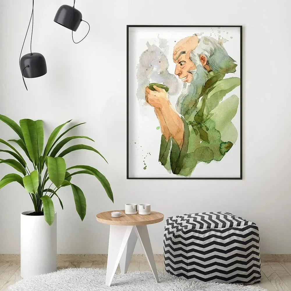 Avatar The Last Airbender Watercolor Painting Art Print Posters And Print Wall Art Painting Wall Picture Living Room Decor