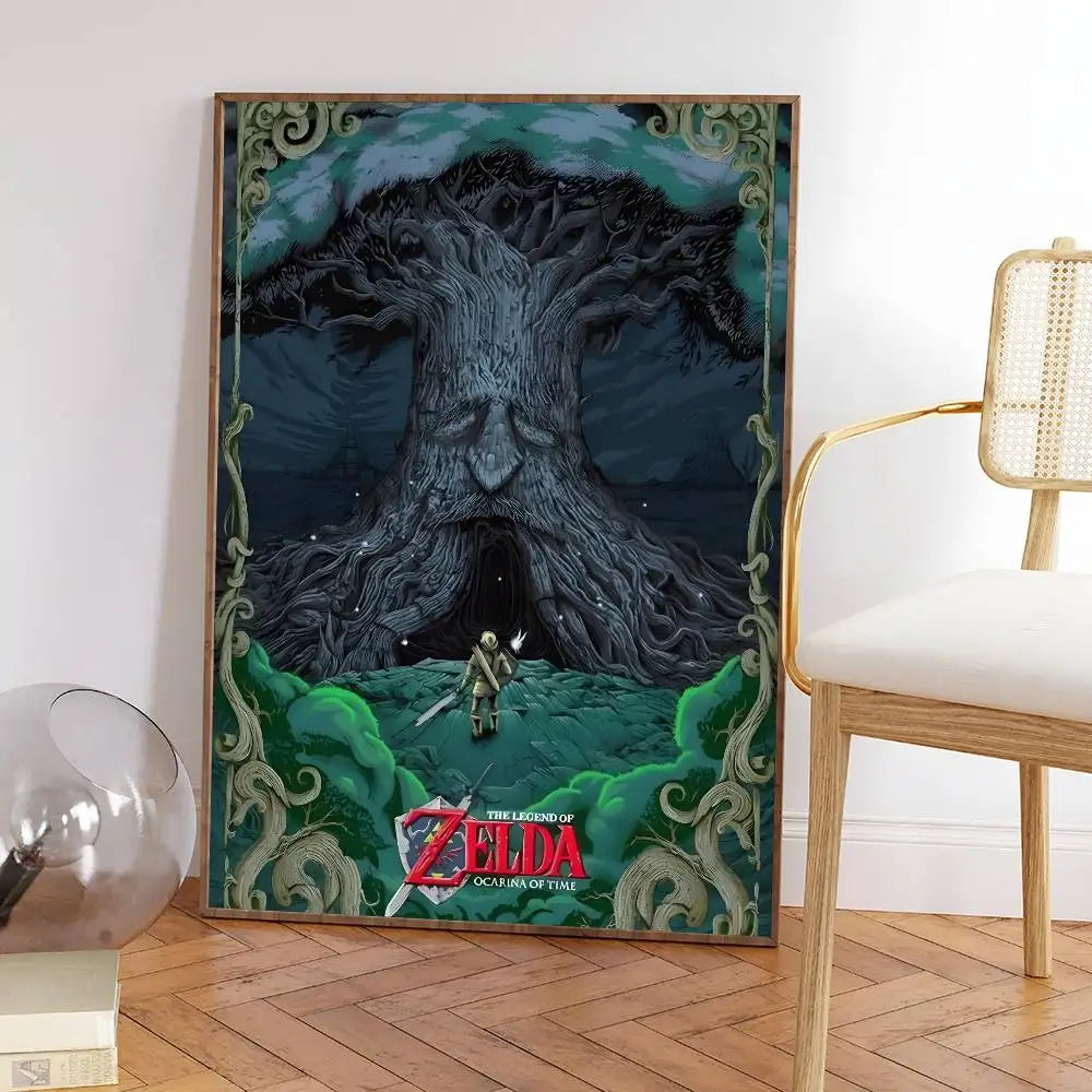 T-The Legend Of Zelda Video Game Minimalist Printed Poster For Home Decor, Living Room, Bedroom, Study, Decorative Painting HD