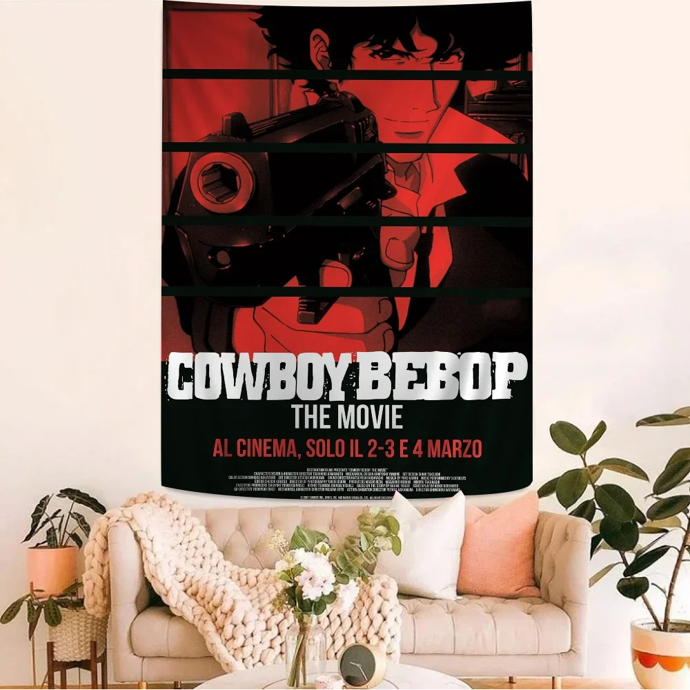C-Cowboy Bebop Cartoon Tapestry Wall Hanging Decoration Household Home Decor