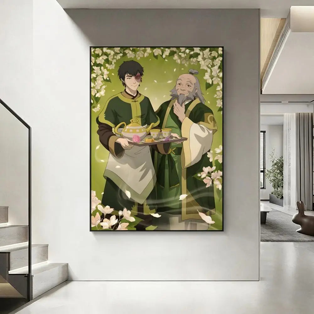 Cartoon A-Avatar Last A-Airbender Poster HD art, waterproof, sticky wall, home decoration (living room, bedroom, bar), aesthetic