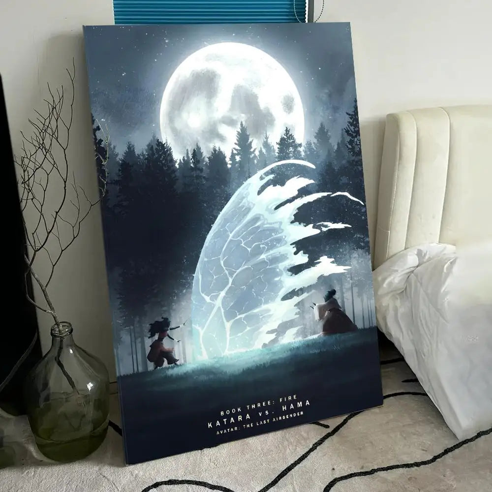 A-A-Avatar The Last Airbender Poster HD Anime Hot Theme Singer/OST/Movie-Waterproof Self-Stick Home Decor