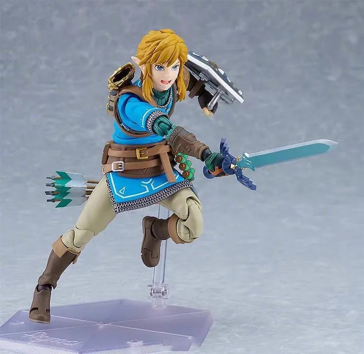 2025 new In Stock Figma626 Link The Legend Of Zelda: Tears Of The Kingdom Wild Breath Mobile Handheld Model Anime Toy