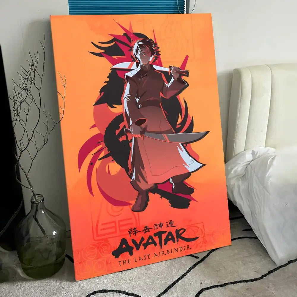 A-A-Avatar The Last Airbender Poster HD Anime Hot Theme Singer/OST/Movie-Waterproof Self-Stick Home Decor