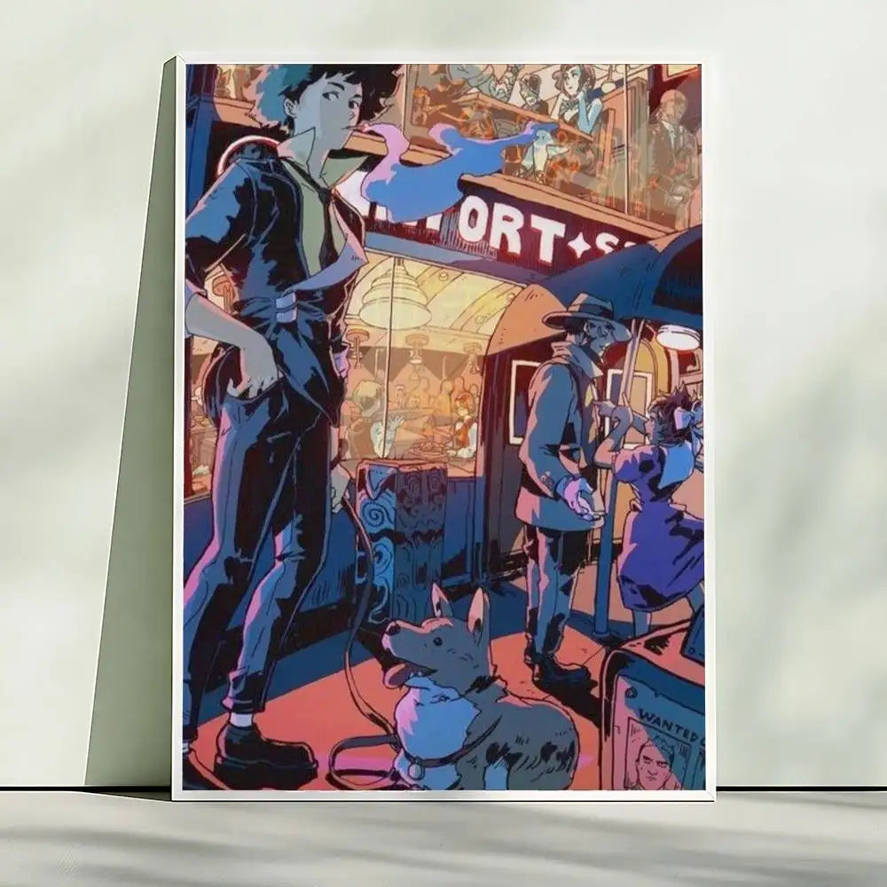 Hot Japan Anime Cowboy Bebop Poster HD Quality Wall Art Retro Posters For Home Room Wall Decor Kawaii Room Decor