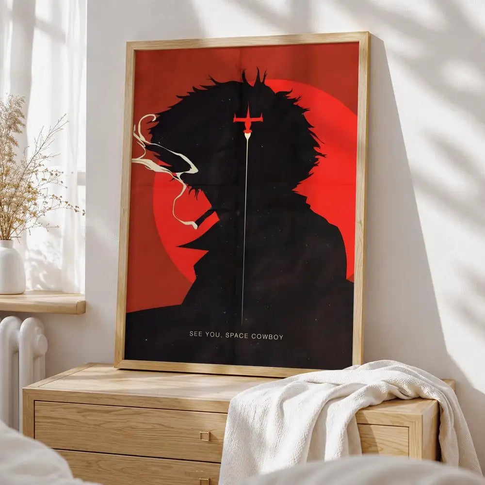 Anime Cowboy Bebop Poster HD art sticky wall waterproof home living room bedroom bar aesthetic decoration