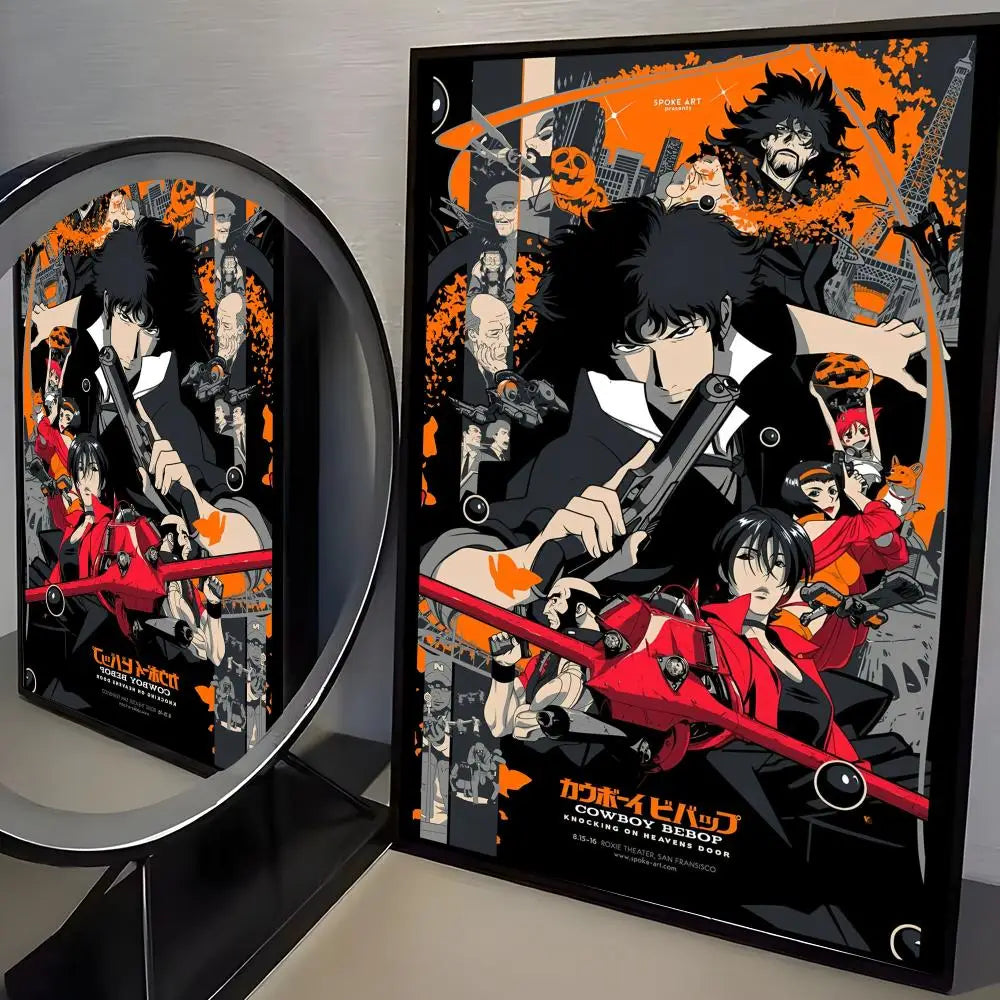 Jazz Classic Cowboy Bebop Poster HD art sticky wall waterproof home living room bedroom bar aesthetic decoration