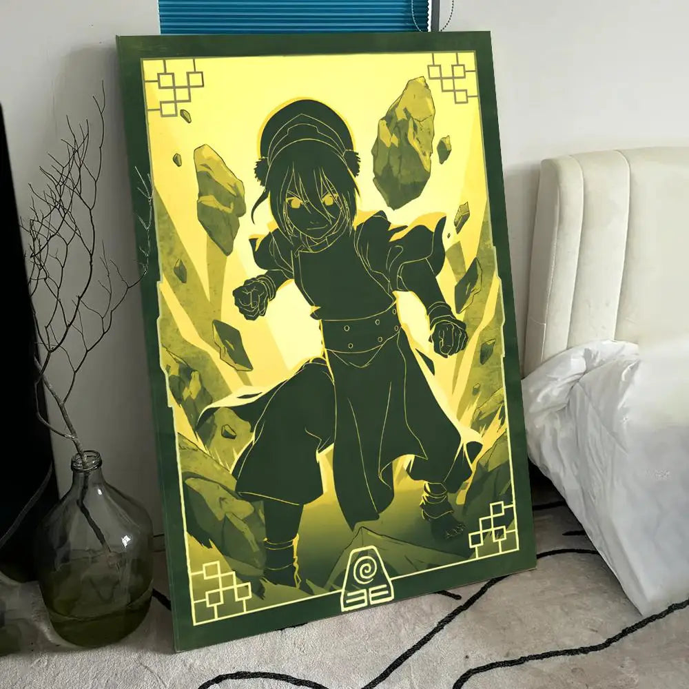A-A-Avatar The Last Airbender Poster HD Anime Hot Theme Singer/OST/Movie-Waterproof Self-Stick Home Decor