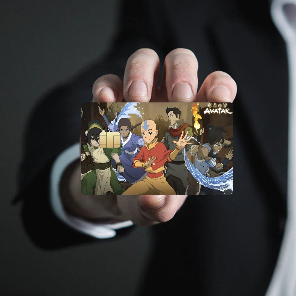 A-Avatar The L-Last A-AirbenderGame Film Cover Sticker Case For Small Chip Credit Debit Card Front Side