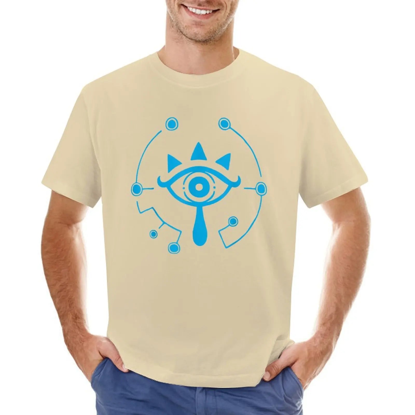 Zelda breath of the wild sheikah eye logo T-Shirt designer shirts for a boy black t-shirts for men