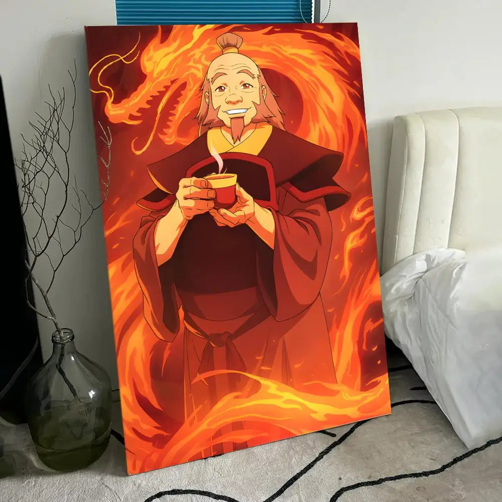 A-A-Avatar The Last Airbender Poster HD Anime Hot Theme Singer/OST/Movie-Waterproof Self-Stick Home Decor