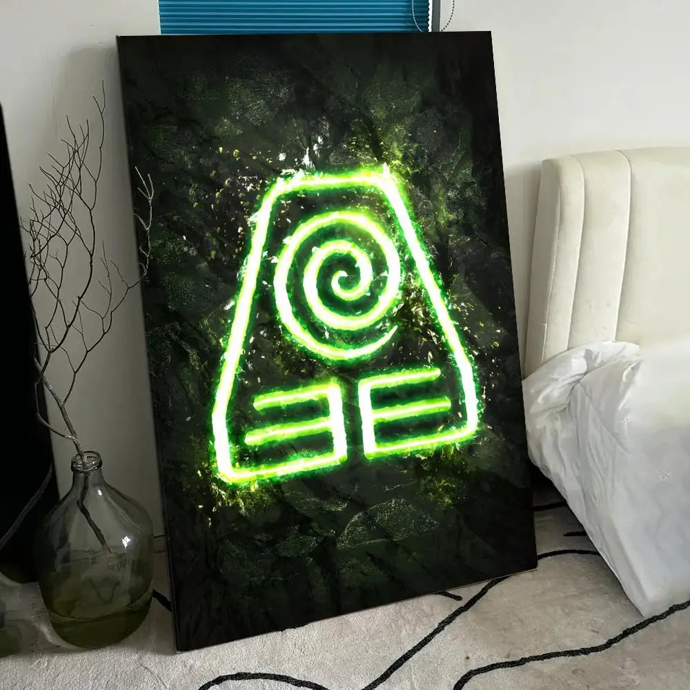 A-A-Avatar The Last Airbender Poster HD Anime Hot Theme Singer/OST/Movie-Waterproof Self-Stick Home Decor