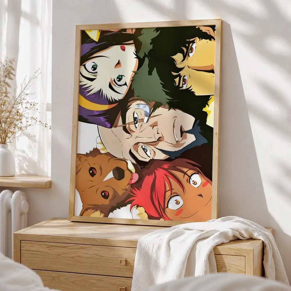 Anime Cowboy Bebop Poster HD art sticky wall waterproof home living room bedroom bar aesthetic decoration