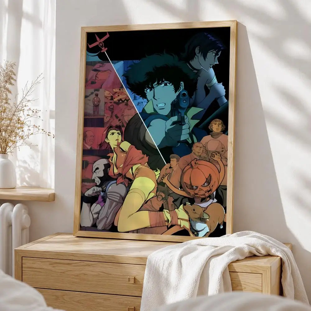 Anime Cowboy Bebop Poster HD art sticky wall waterproof home living room bedroom bar aesthetic decoration