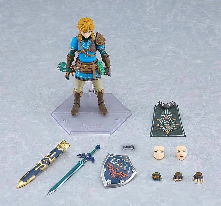2025 new In Stock Figma626 Link The Legend Of Zelda: Tears Of The Kingdom Wild Breath Mobile Handheld Model Anime Toy