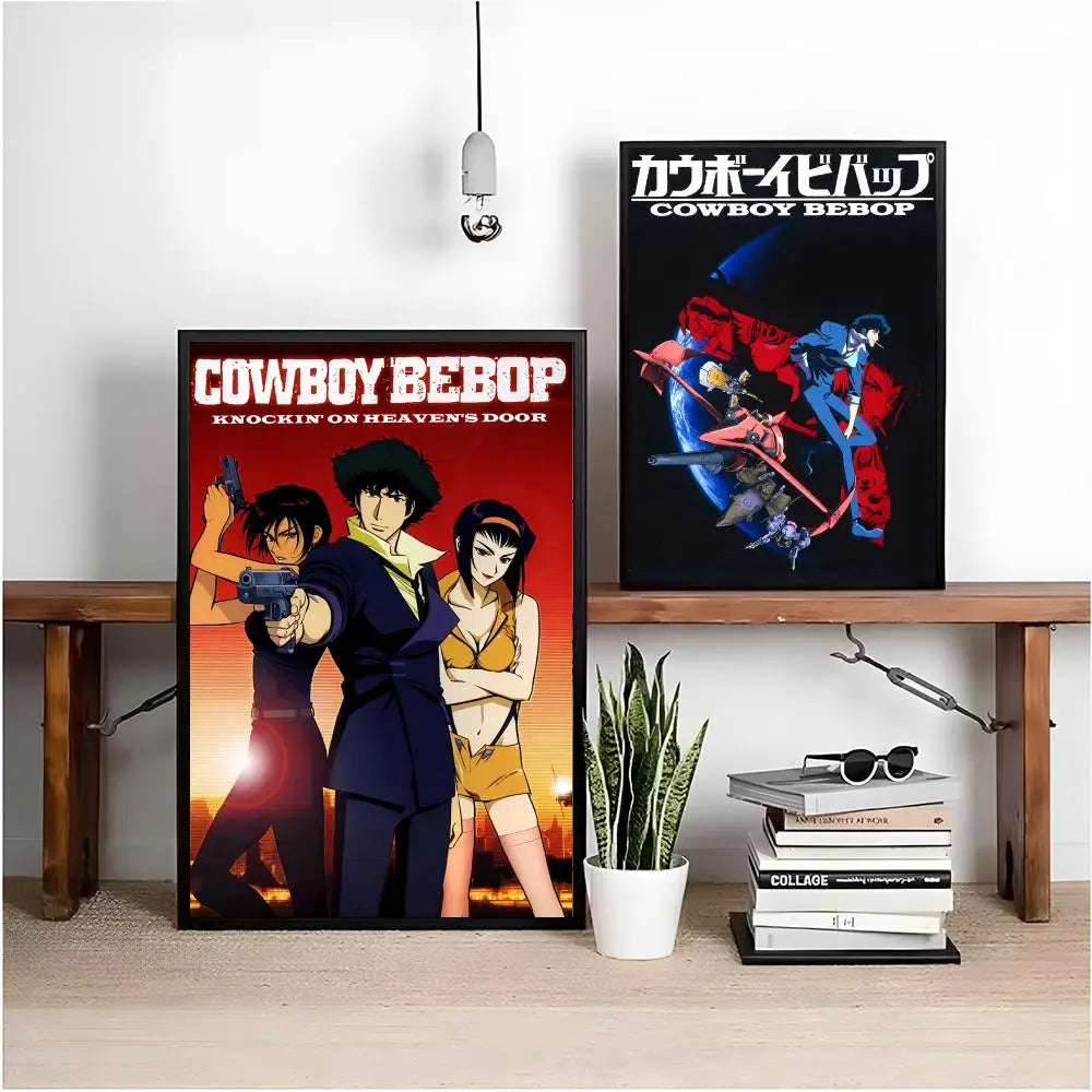 Jazz Classic Cowboy Bebop Poster HD art sticky wall waterproof home living room bedroom bar aesthetic decoration