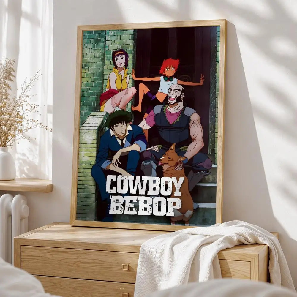 Anime Cowboy Bebop Poster HD art sticky wall waterproof home living room bedroom bar aesthetic decoration