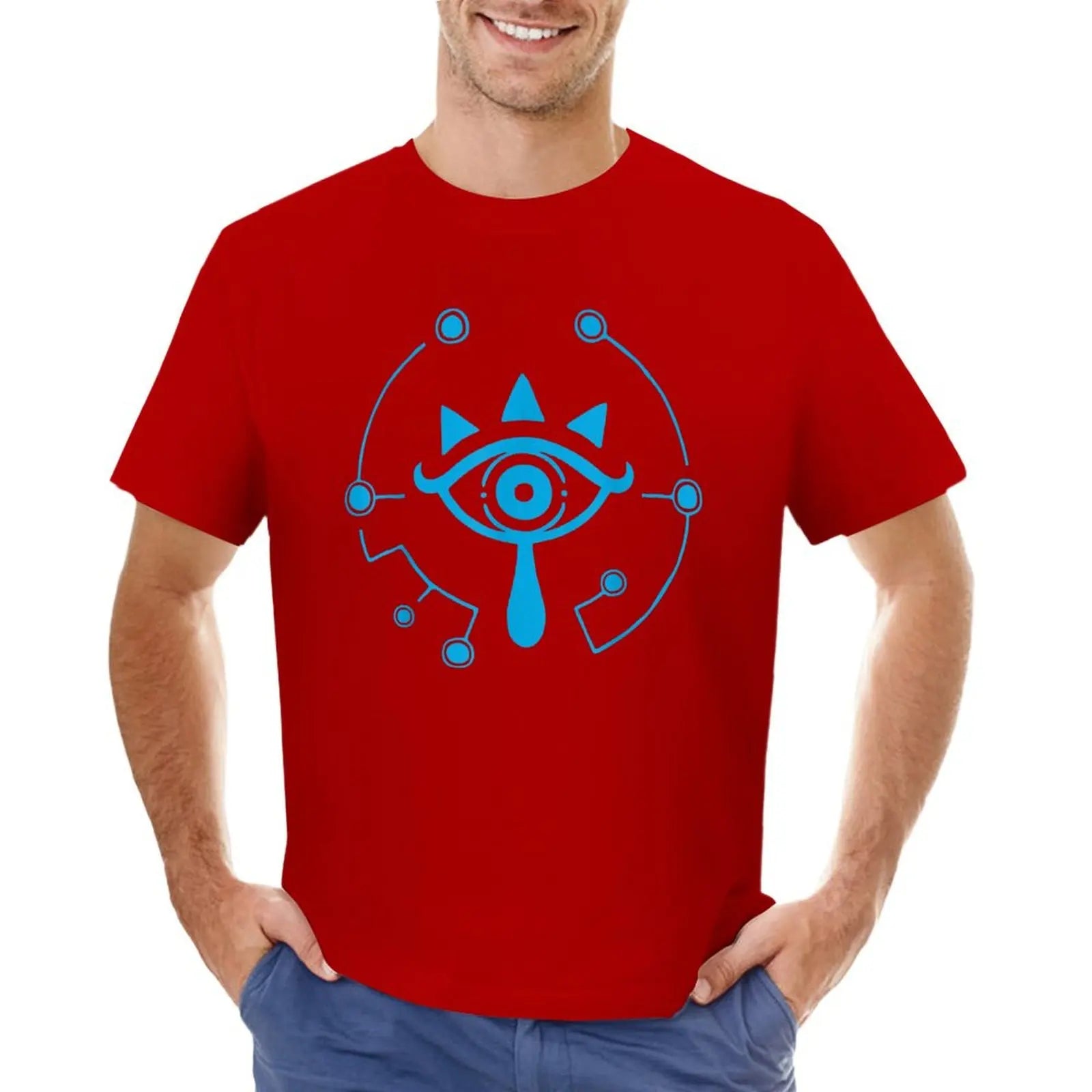 Zelda breath of the wild sheikah eye logo T-Shirt designer shirts for a boy black t-shirts for men